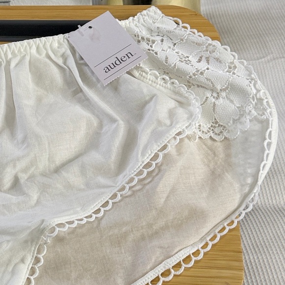 Target Auden White Lace Cotton Lingerie Intimate Woven Bloomers Panti - Picture 5 of 13
